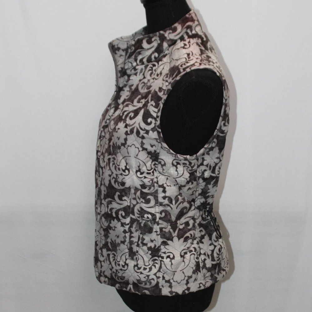 Croft & Barrow Quilted Floral Patterned Zip Up Vest - Picture 4 of 15